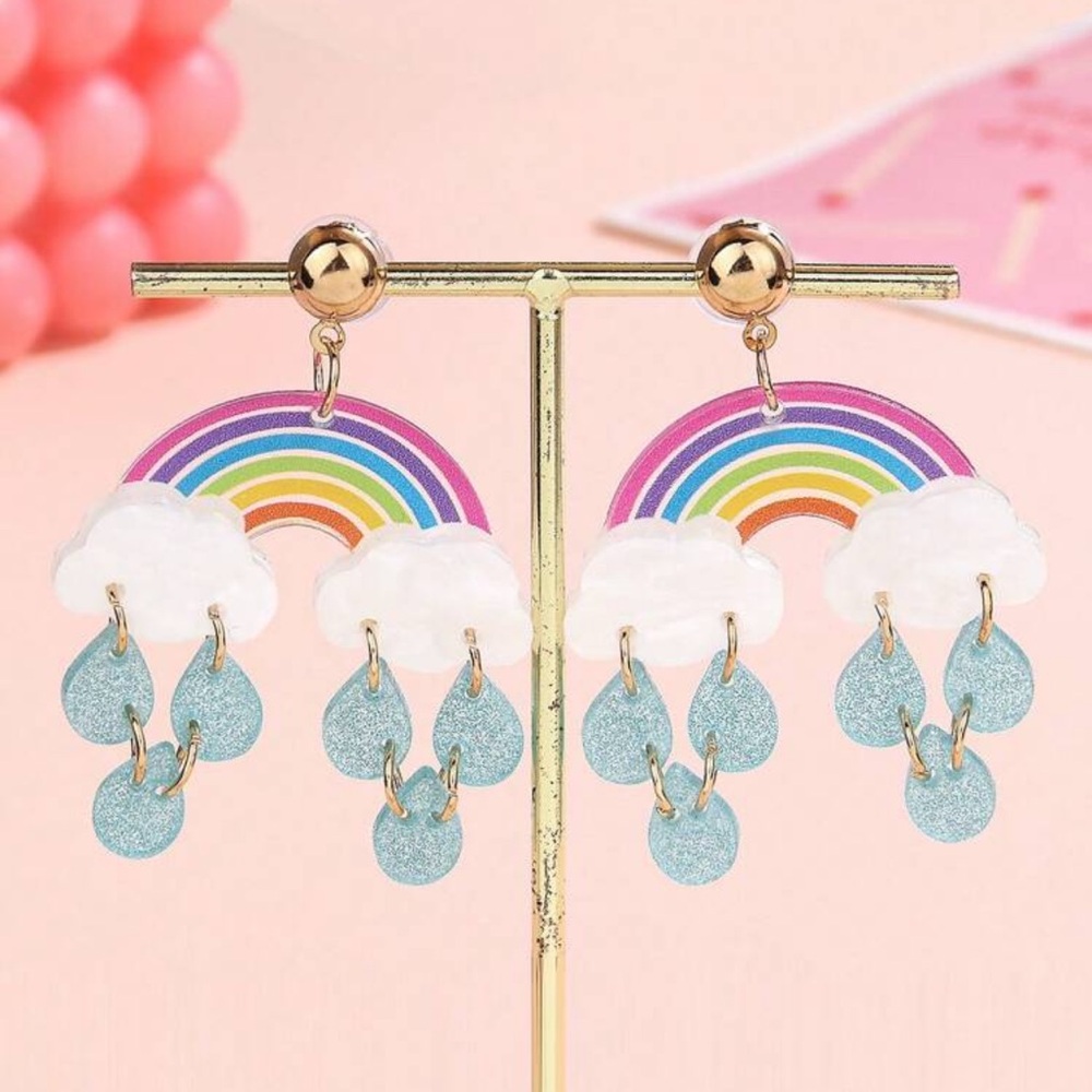 🌈 Rainbow Earrings 🌈 - Picture 2 of 6